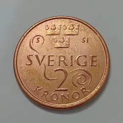 سکه خارجی ۲ کرون سوئد ۲۰۱۹ %