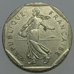 سکه کلکسیونی ۲ فرانک فرانسه ۱۹۸۰ %