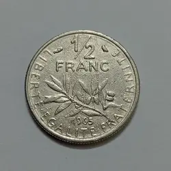 سکه کلکسیونی ۱/۲ فرانک فرانسه ۱۹۶۵ %