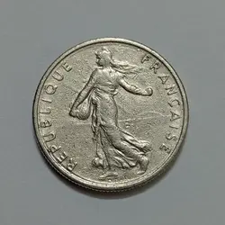 سکه کلکسیونی ۱/۲ فرانک فرانسه ۱۹۶۵ %