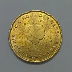 سکه کلکسیونی ۲۰ سنت یورو کمیاب هلند ۲۰۰۰ %