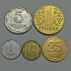 ست ۵ عددی سکه های اوکراین %