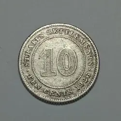 سکه کلکسیونی ۱۰ سنت مالایا مستعمره انگلیس ۱۹۲۶ جرج پنجم %