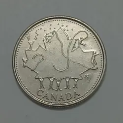 سکه خارجی ۲۵ سنت یادبودی کانادا ۲۰۰۲ %