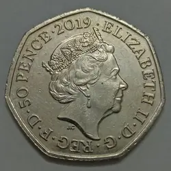 سکه خارجی 50 پنس (نیم پوند) یادبودی کمیاب انگلیس 2019 پدینگتون %