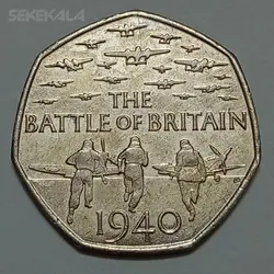 سکه کلکسیونی نیم پوند (۵۰ پنس) یادبودی انگلیس ۲۰۱۵ %