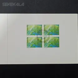 کارت پستال و تمبر کمیاب کشور سوئیس ۱۹۸۰ (دو برگه) %