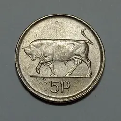 سکه کلکسیونی ۵ پنس ایرلند ۱۹۹۲ %