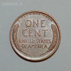 سکه کلکسیونی ۱ سنت قدیمی لینکلن آمریکا ۱۹۵۶ D %