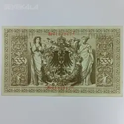 اسکناس خارجی ۱۰۰۰ مارک قدیمی آلمان ۱۹۱۰ %