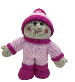 عروسک بافت و دست ساز دختر‌کلاه به سر