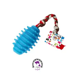 اسباب بازی دندانی پت مدل بیضی خاردار با بند بافت