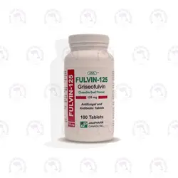قرص ضد قارچ و‌آنتی بیوتیک فولوین  FULVIN-125  سگ و گربه