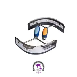 آبگیر اسب فلزی با سری لاستیکی و دسته پلاستیکی