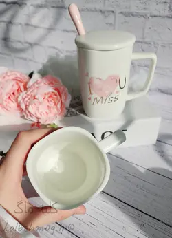 لیوان قلبی قاشق دار