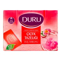 مشخصات، خرید و قیمت صابون حمام دورو با رایحه گل های بهاری بسته 4 عددی ⭐️ روژینو