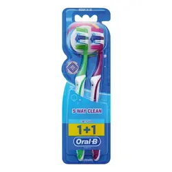 مشخصات، خرید و قیمت مسواک دو قلو اورال بی Oral-B مدل complete 1+1 ⭐️ روژینو
