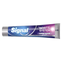 مشخصات، خرید و قیمت خمیر دندان سفید کننده سیگنال سری White System مدل Guclu Beyazlik حجم 75 میل ⭐️ روژینو