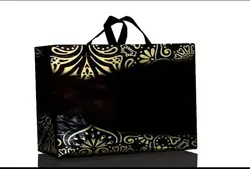 ساک دستی مشکی طلایی