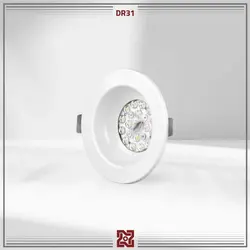 چراغ LED توکار نورا قطر 12 – زاویه 90 – DR31 | قیمت کارخانه و فروش مستقیم💡آلتون رای
