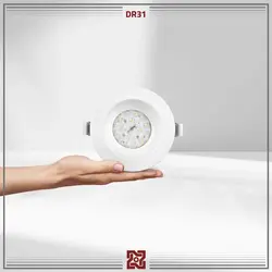 چراغ LED توکار نورا قطر 12 – زاویه 90 – DR31 | قیمت کارخانه و فروش مستقیم💡آلتون رای