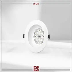 چراغ LED توکار نورا قطر 15 – زاویه 90 – DR21 | قیمت کارخانه و فروش مستقیم💡آلتون رای