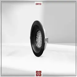 چراغ LED توکار نورا قطر 20 (بدنه مشکی) – زاویه 90و60 –DR13 | قیمت کارخانه و فروش مستقیم💡آلتون رای