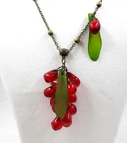 ست دونه انار یلدایی - خرازی آرامیس اکسسوری دخترانه-اکسسوری یلدایی-نیم ست انار-شب یلدایی