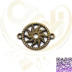 خرجکار خورشید برنزی کد234 - ساخت زیورآلات-دستبند-پابند-خرازی آنلاین-پلاک خورشید