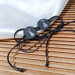 دستبند مشکی ست گوجو و گتو کد11 - خرازی آرامیس دستبند ست گوجو و گتو