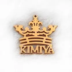 اسم کیمیا استیل تاجدار کد193 - خرازی آرامیس-پلاک اسم -اسم استیل-اسم لاتین-اسم گردنبندی-نام