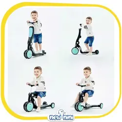 سه چرخه و اسکوتر 5 کاره دسته‌دار کودک ندل | Nadle