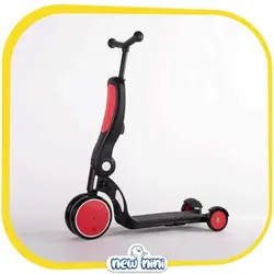 سه چرخه و اسکوتر 5 کاره دسته‌دار کودک ندل | Nadle