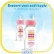 شیشه شیر 270 میلی‌لیتری به همراه سری آبمیوه خوری OPTION PLUS ضد نفخ (ANTI COLIC) دکتر براونز | DR BROWN'S طرح قلب