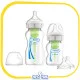 شیشه شیر 150 و 270 میلی‌لیتری پهن 2 عددی Option Plus ضد نفخ (ANTI COLIC) دکتر براونز | Dr Brown's