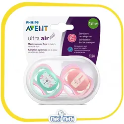 پستانک دو عددی 18+ اونت | AVENT طرح  ULTRA AIR Bunny