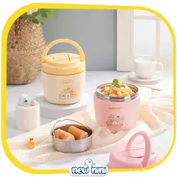 فلاسک غذا کودک 970 میلی‌لیتر پینکاه طرح‌دار | PINKAH