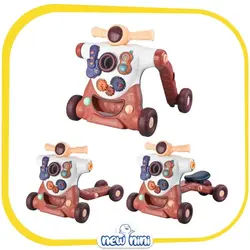 واکر سه کاره کودک طرح موتور فان ترولی | Fun Trolley مدل 3in1 Baby walker