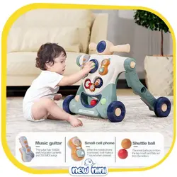 واکر سه کاره کودک طرح موتور فان ترولی | Fun Trolley مدل 3in1 Baby walker