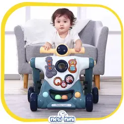 واکر سه کاره کودک طرح موتور فان ترولی | Fun Trolley مدل 3in1 Baby walker