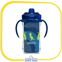 لیوان نی دار با دستگیره دکتر براونز | Dr.Brown’s