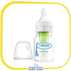 شیشه شیر 60 میلی‌لیتری طلقی باریک ضد نفخ (ANTI COLIC) دکتر براونز | Dr Brown's