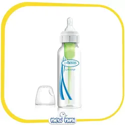 شیشه شیر 250 میلی‌لیتری طلقی باریک Option Plus ضد نفخ (ANTI COLIC) دکتر براونز | Dr Brown's