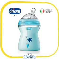 شیشه‌شیر نچرال Step Up New چیکو 250 میل چیکو | Chicco آبی ستاره