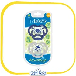 پستانک دو عددی 6 تا 12 ماهگی دکتر براونز | Dr Brown's طرح فضانورد