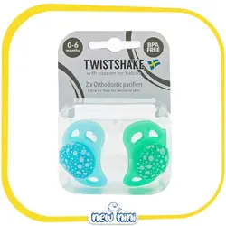 پستانک 0 تا 6 ماه تویست شیک | Twistshake سبز آبی