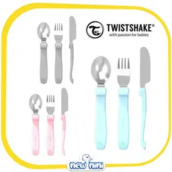 ست قاشق و چنگال و کارد استیل تویست شیک | Twistshake