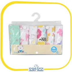 دستمال نخی 6 عددی بیبی فور لایف | Baby4Life