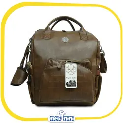 کوله پشتی و ساک لوازم مادر و کودک هپ بیبی | Happ Baby رنگ قهوه ای تیره