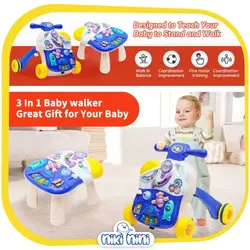 واکر و میز بازی موزیکال دو کاره کودک فان ترولی | Fun Trolley